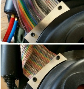 GBI Ribbon Cable on top. GBII Ribbon Cable on bototm.