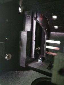 Inside gun box attaching handle tube